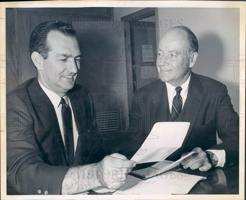 1970 Denver, CO Boys' Clubs Director William Cope & President Press Photo - Historic Images