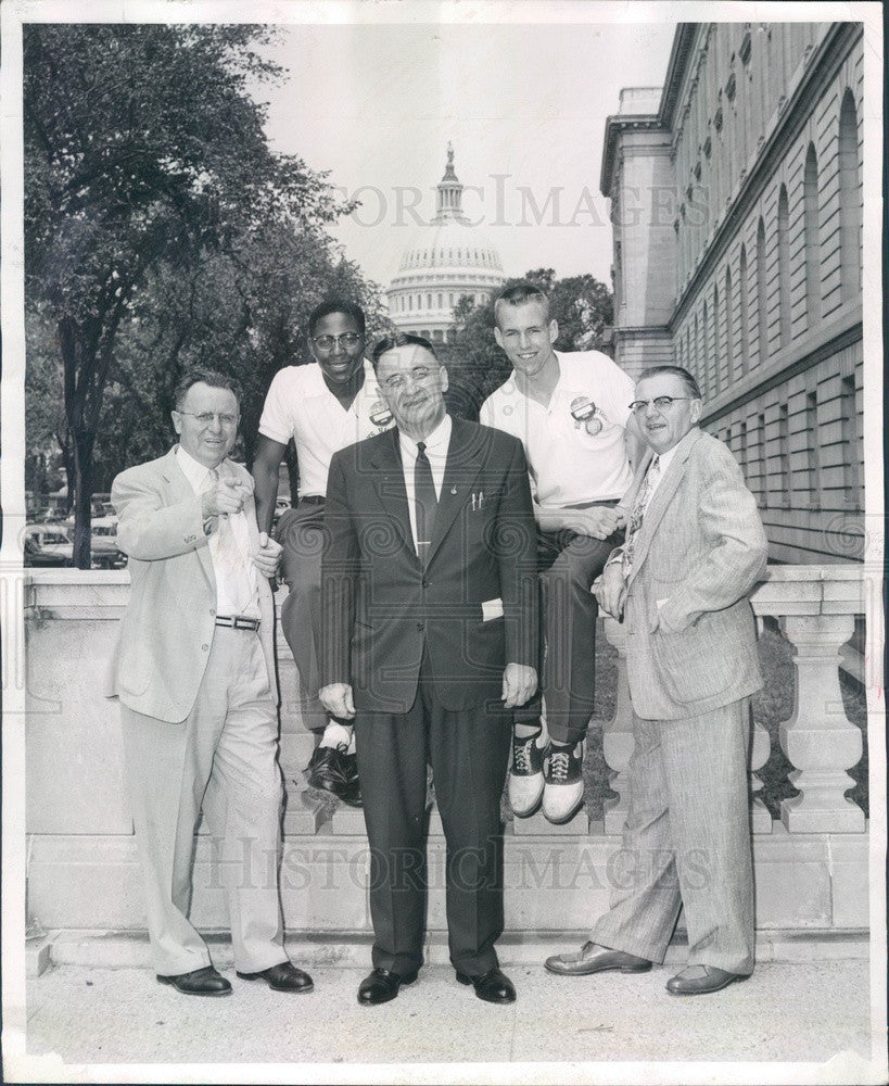 1960 Colorado Congressmen Byron Rogers, Edgar Chenoweth Press Photo - Historic Images