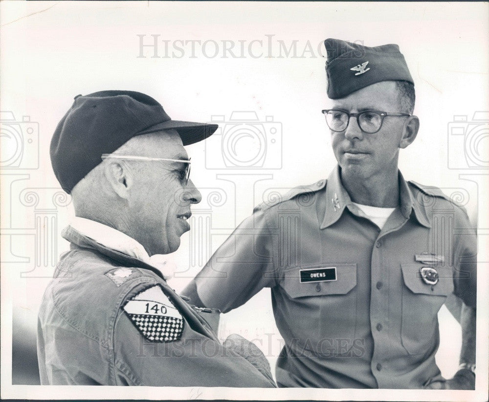 1967 Colorado Air National Guard Pilot Lt Col Robert Cherry Press Photo - Historic Images