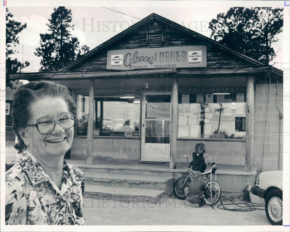 1986 CO, Palmer Divide, Glover&#39;s Corner Market Owner Thelma Glover Press Photo - Historic Images