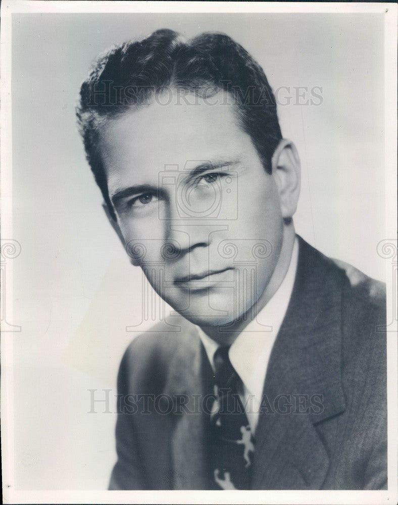 1950 Singer &amp; Actor Dickinson Eastham Press Photo - Historic Images