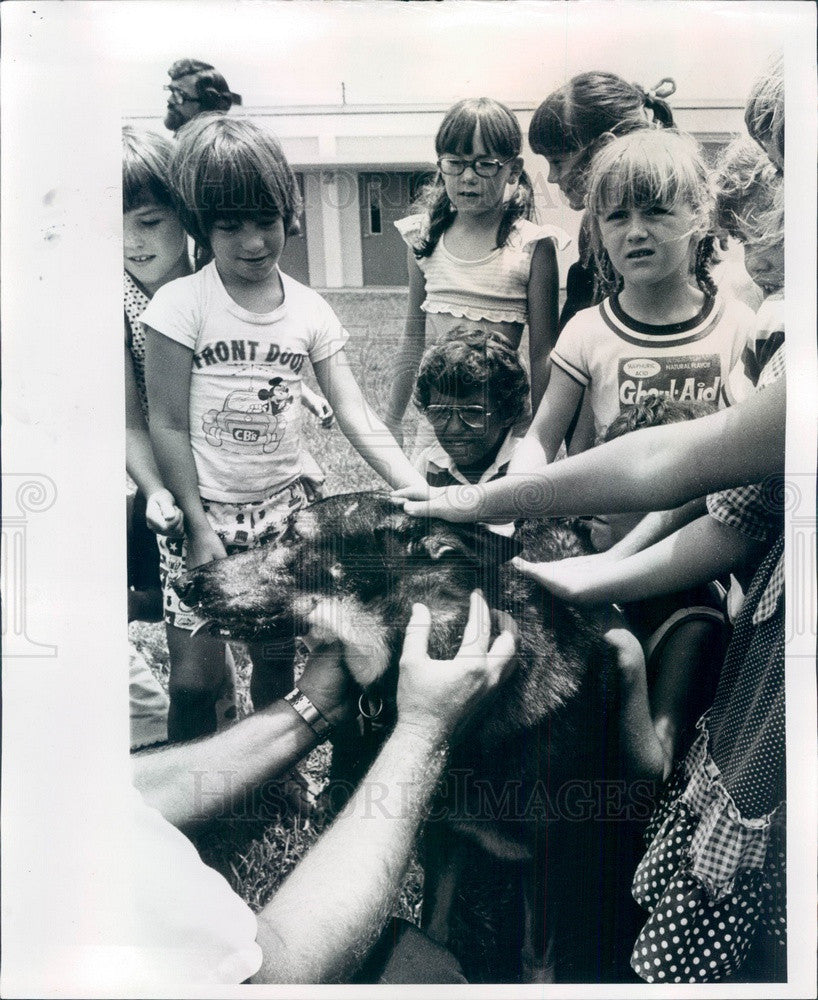 1978 Clearwater, Florida Police K-9 Duke at First Lutheran School Press Photo - Historic Images