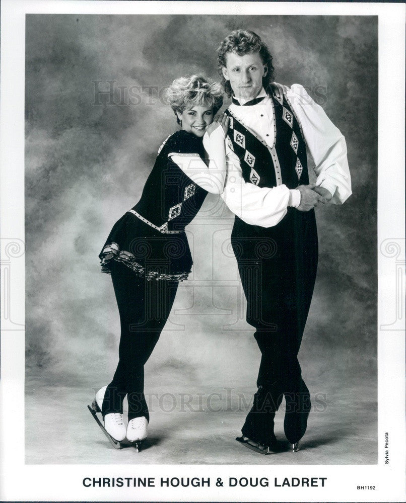 1994 Canadian Figure Skating Champions Christine Hough &amp; Doug Ladret Press Photo - Historic Images