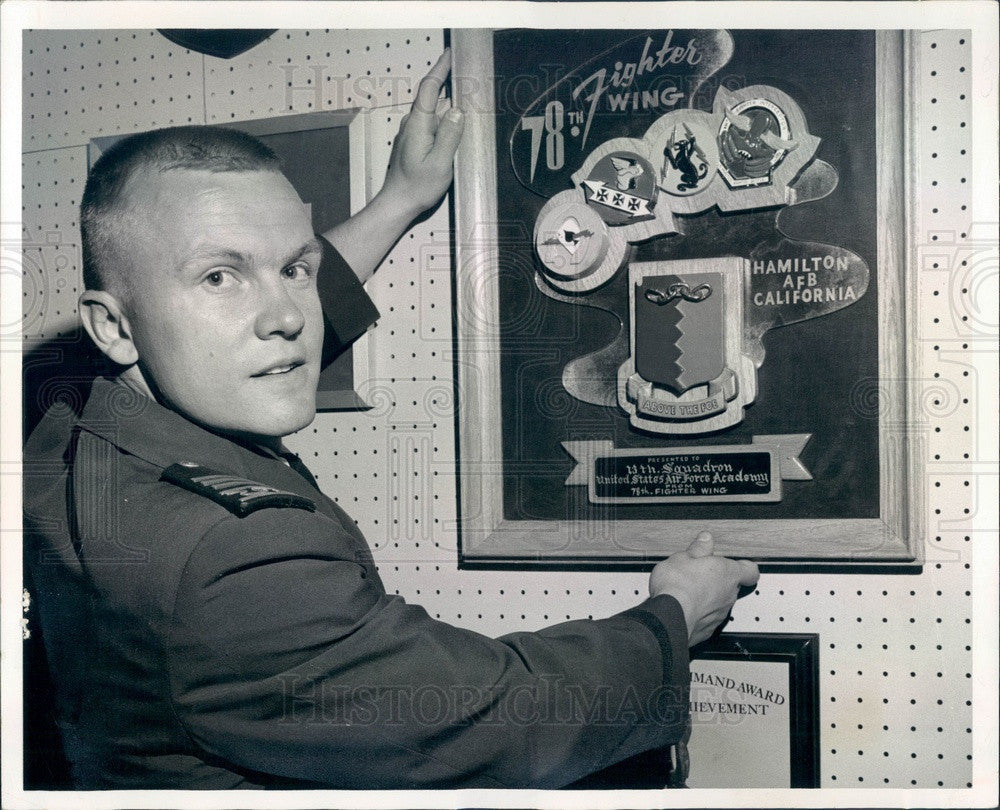 1967 US Air Force Academy Cadet Lt Col Adelbert Carpenter Press Photo - Historic Images