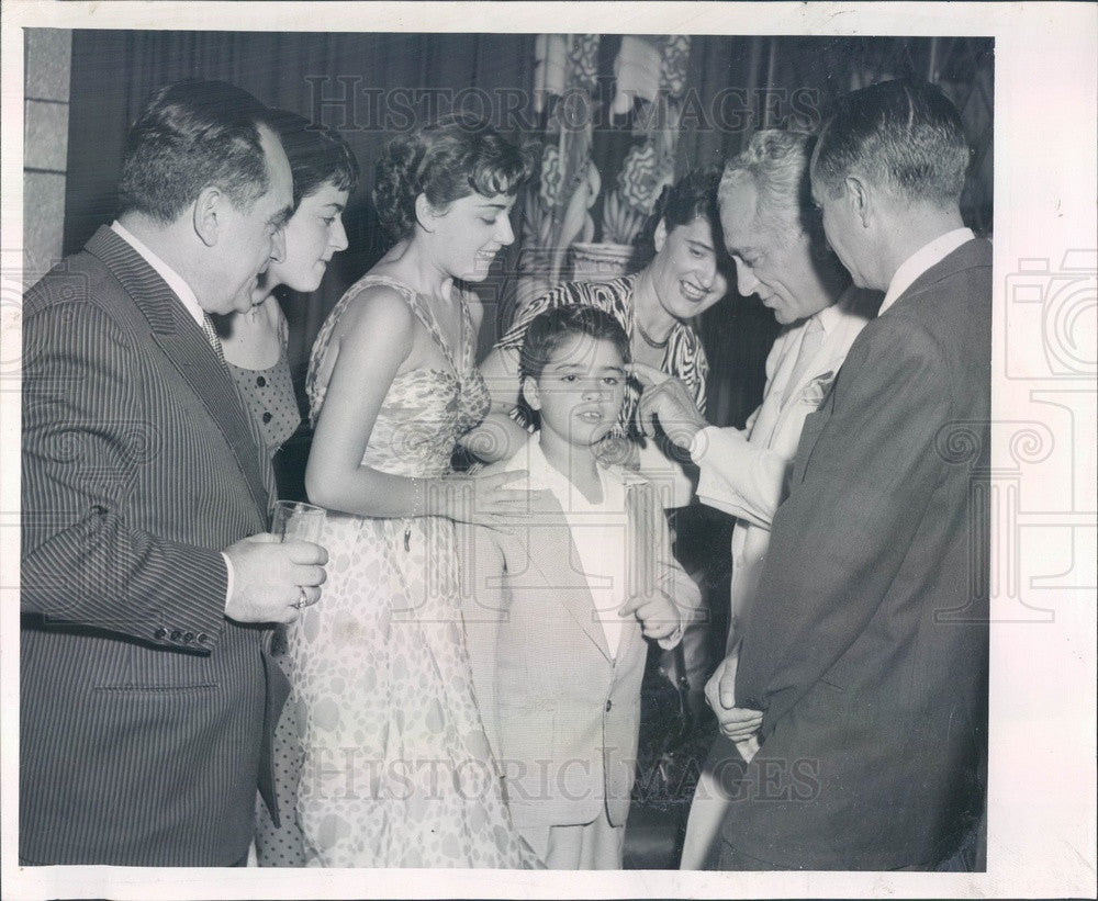 1954 Singers The Alberghetti Family, Daniele, Carla, Anna Maria Press Photo - Historic Images