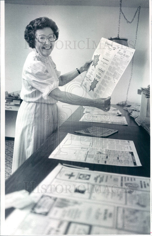 1982 Northglenn, Colorado Singles Trumpet Editor Sally Martin Press Photo - Historic Images