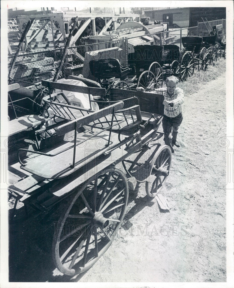 1973 Denver, CO Carriage Collector Bill Agnew, 1885 Liechtenstein Press Photo - Historic Images