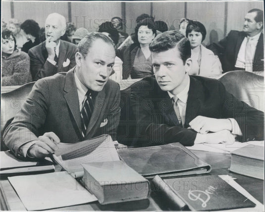 1962 Actor EG Marshall on The Defenders Press Photo - Historic Images