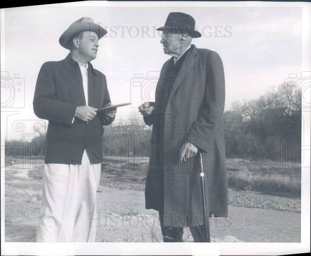 1957 Wheat Ridge, Colorado Judge Sam Johnson &amp; Yale Huffman Press Photo - Historic Images