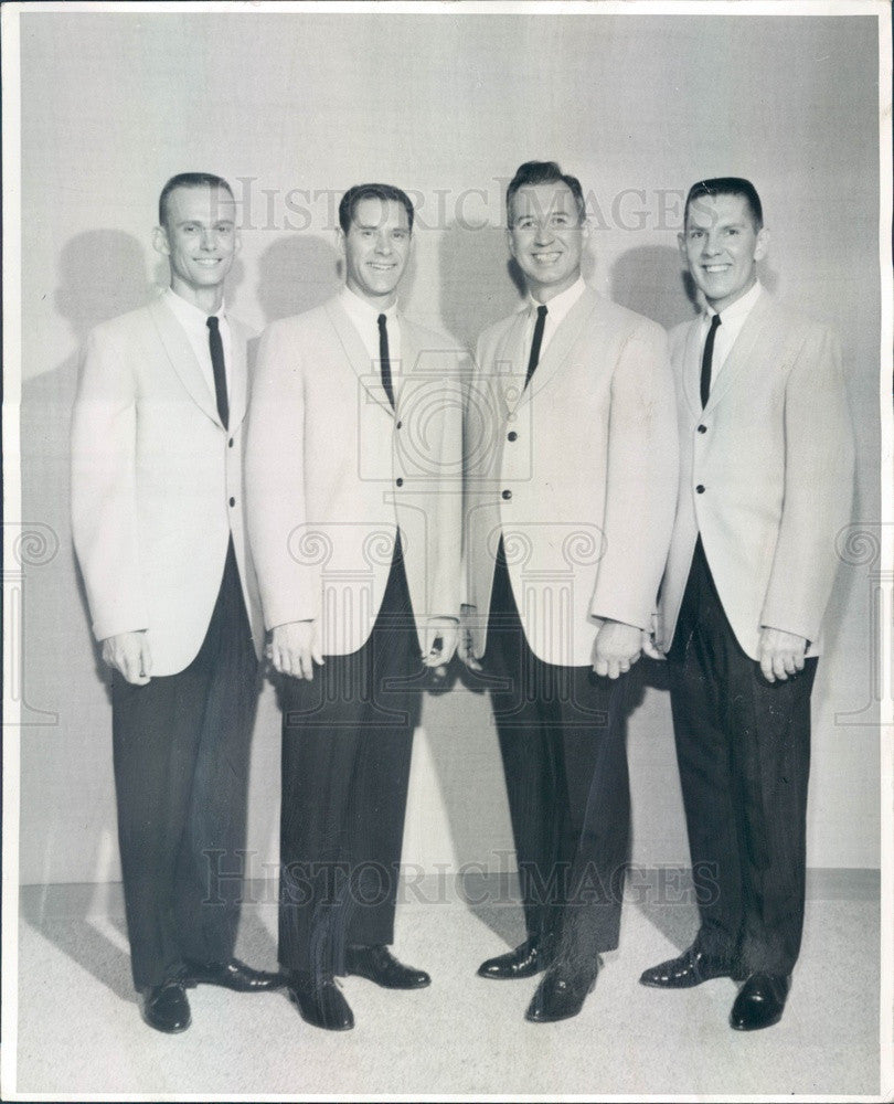 1965 Seattle, WA Barbershop Quartet Four-Do-Matics, Jim Iddings Press Photo - Historic Images