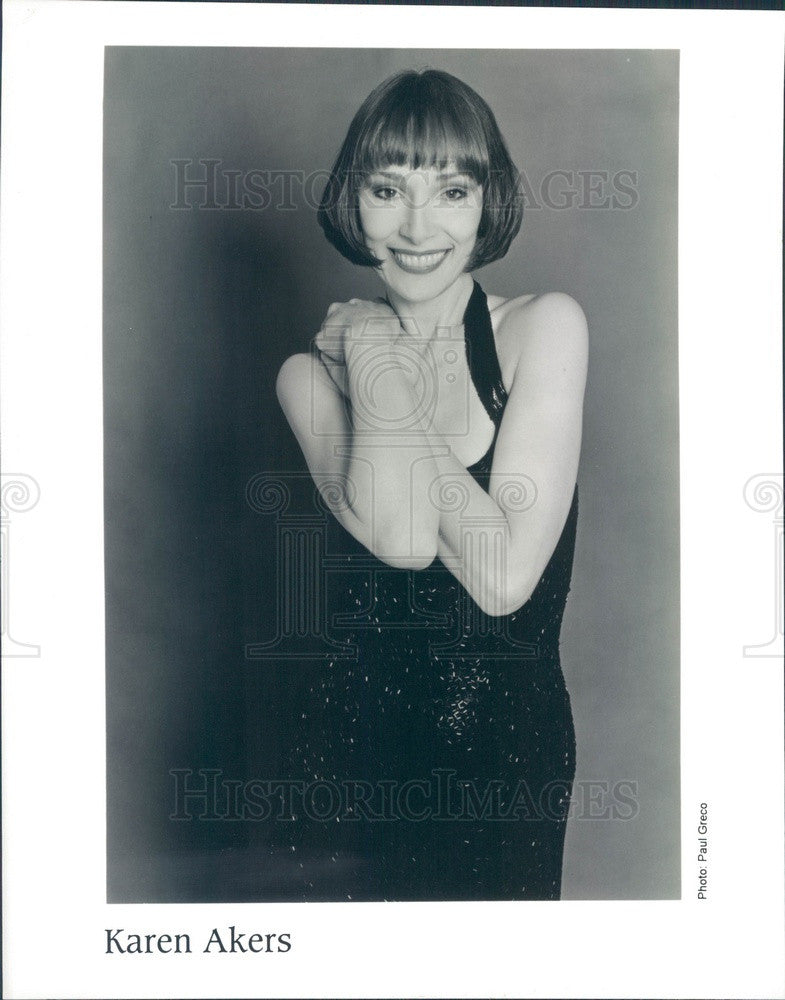 Undated American Actress/Singer Karen Akers Press Photo - Historic Images