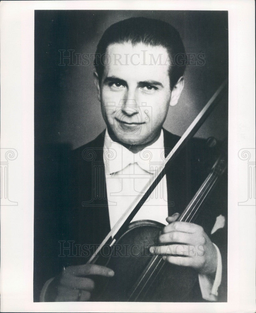 1960 Violinist Francis Akos Press Photo - Historic Images