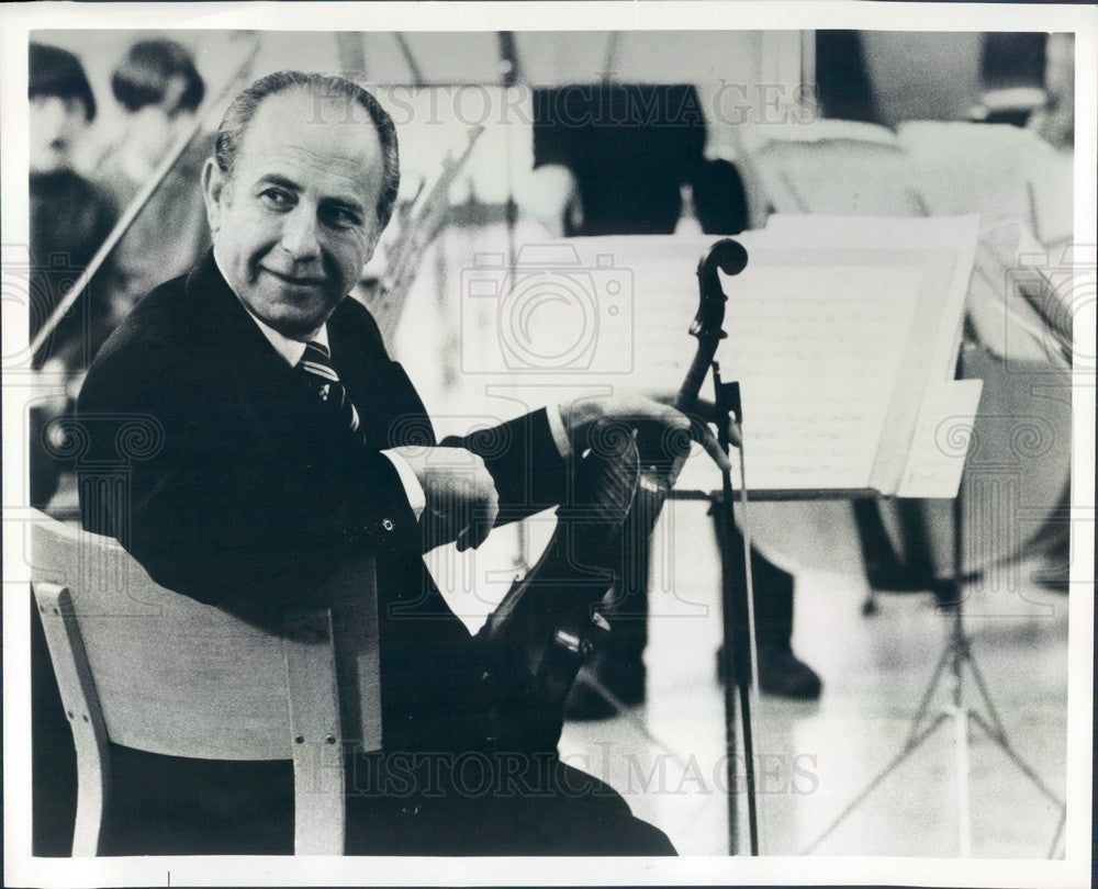 1977 Violinist Francis Akos Press Photo - Historic Images