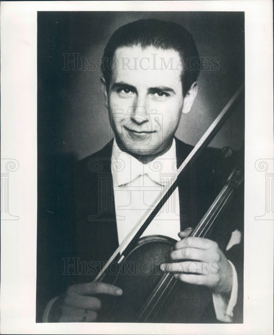 1955 Violinist Francis Akos Press Photo - Historic Images