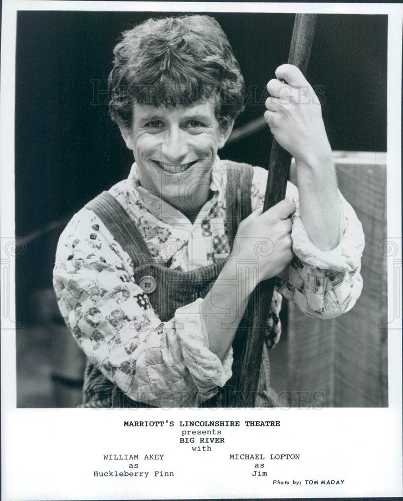 1989 American Hollywood Actor William Akey in Big River Press Photo - Historic Images