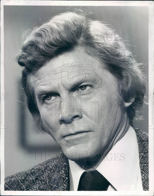 1975 American Hollywood Actor/Movie Star Steve Forrest Press Photo - Historic Images