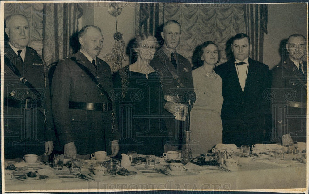 1935 Denver, CO Reserve Officers Assn Col Charles Larsen, Frank Lowe Press Photo - Historic Images