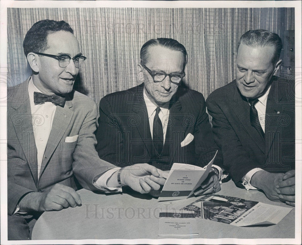 1963 Denver, CO Rabbi Harry Lasker, Rabbi Earl Stone Press Photo - Historic Images