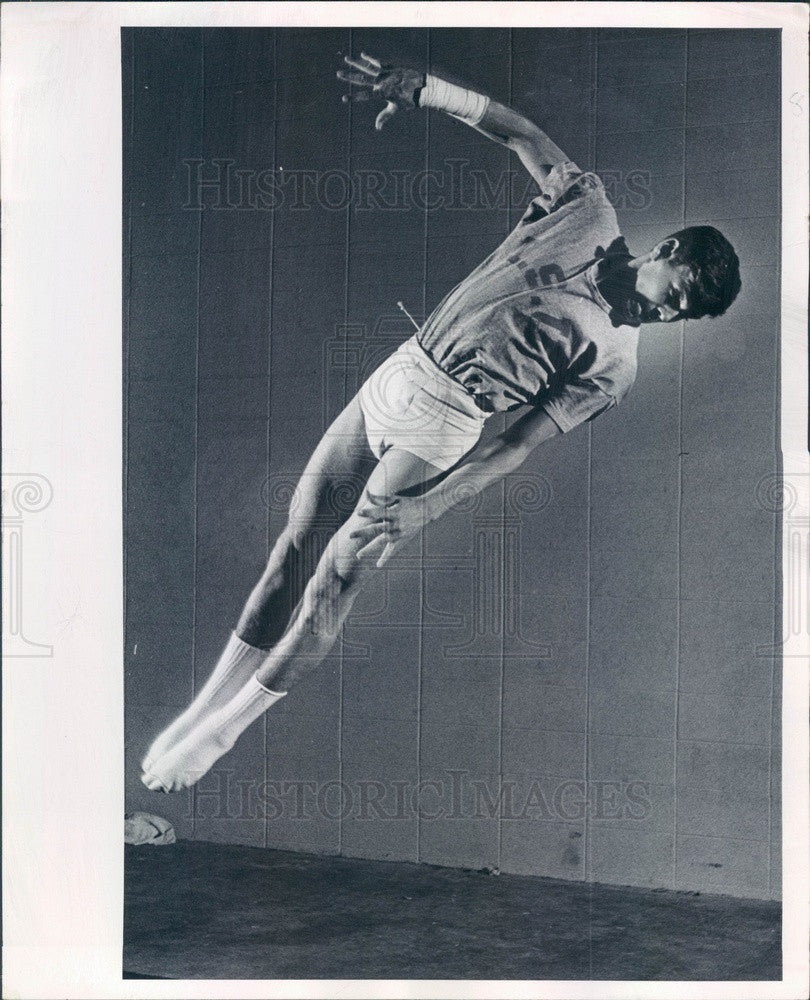 1970 Denver, Colorado Gymnast Mark Graham, CO State Champ Press Photo - Historic Images