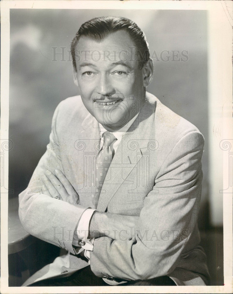 1964 Actor &amp; Game Show Host Jack Bailey, Queen for a Day Host Press Photo - Historic Images