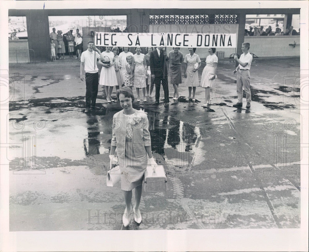 1963 St Petersburg, Florida Donna Baird, Exchange Student in Sweden Press Photo - Historic Images