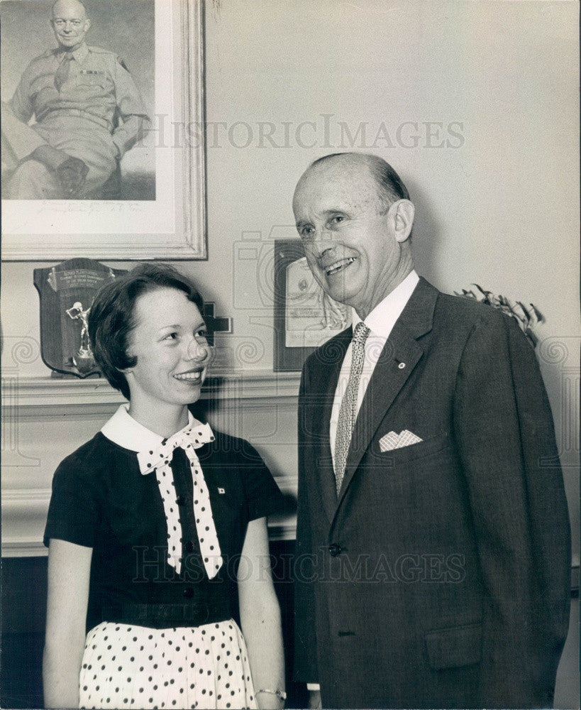 1963 American Red Cross President Alfred Gruenther Press Photo - Historic Images