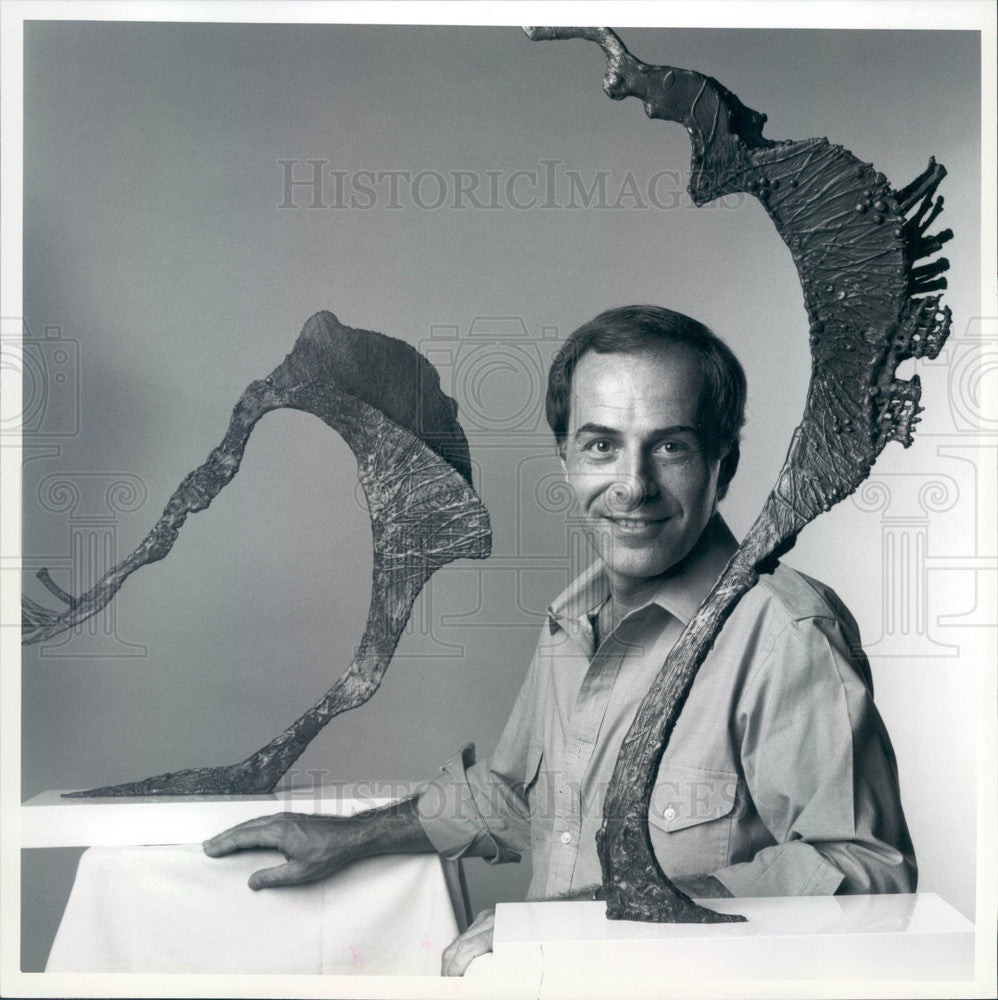 1983 Scottsdale, Arizona Artist Jeff Low Press Photo - Historic Images