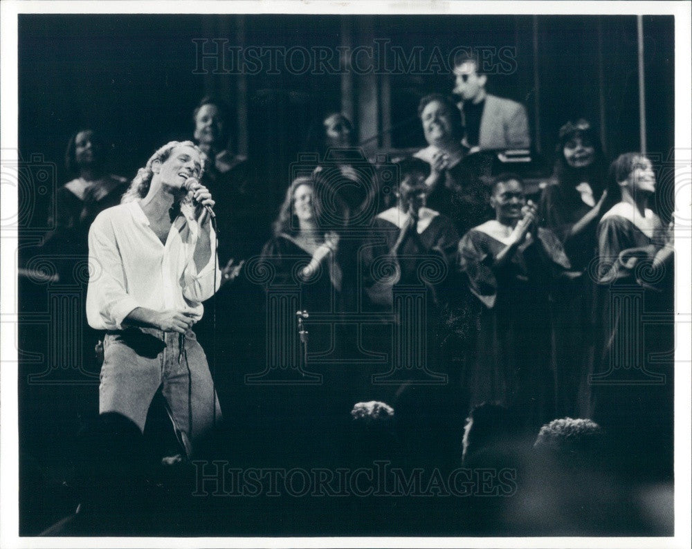 1992 Grammy Winning Pop Singer Michael Bolton Press Photo - Historic Images