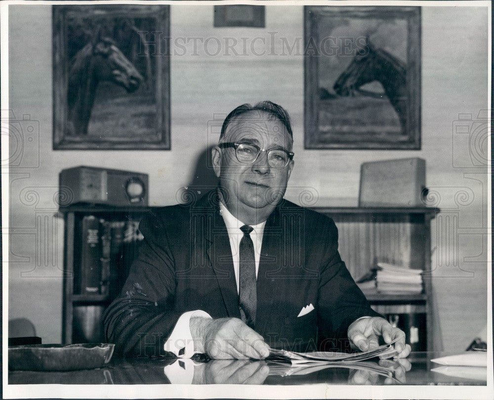 1966 Colorado Springs, CO Police Chief Oren Boling Press Photo - Historic Images