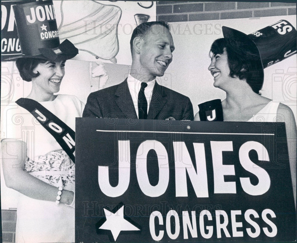 1964 Denver, Colorado Congressional Candidate Glenn Jones Press Photo - Historic Images