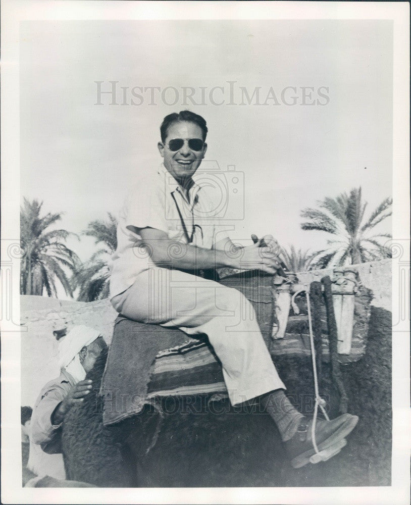1956 Travel Book Author Richard Joseph in Egypt Press Photo - Historic Images