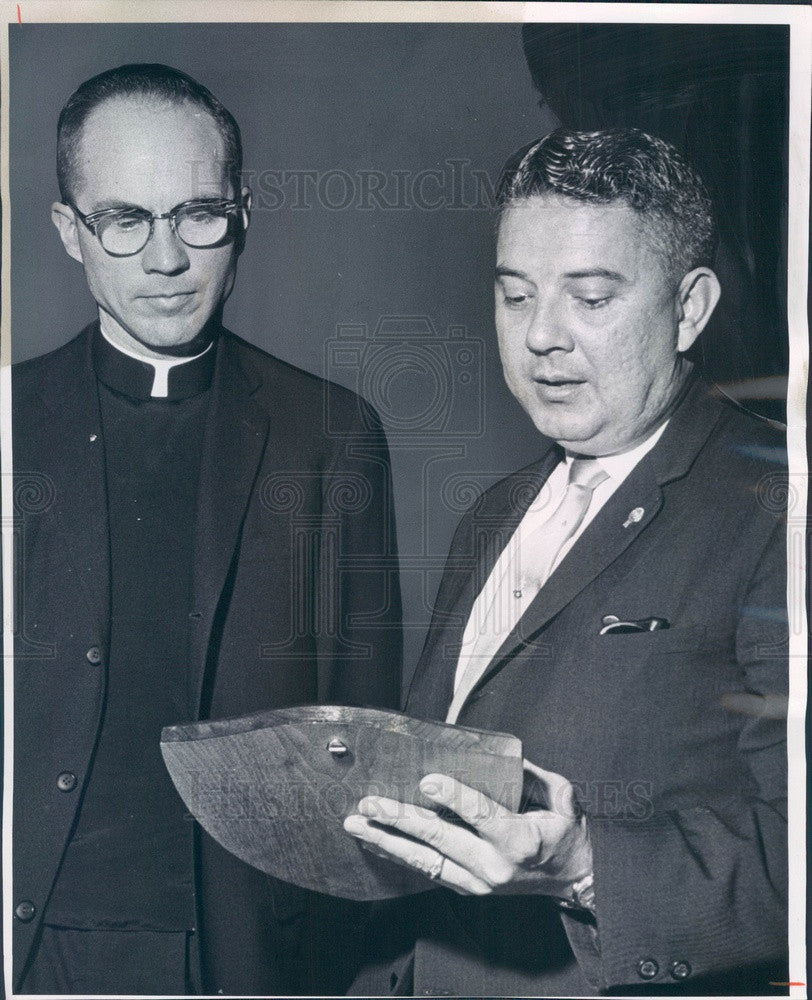 1963 Denver CO Archdiocese Schools Superintendent Msgr William Jones Press Photo - Historic Images