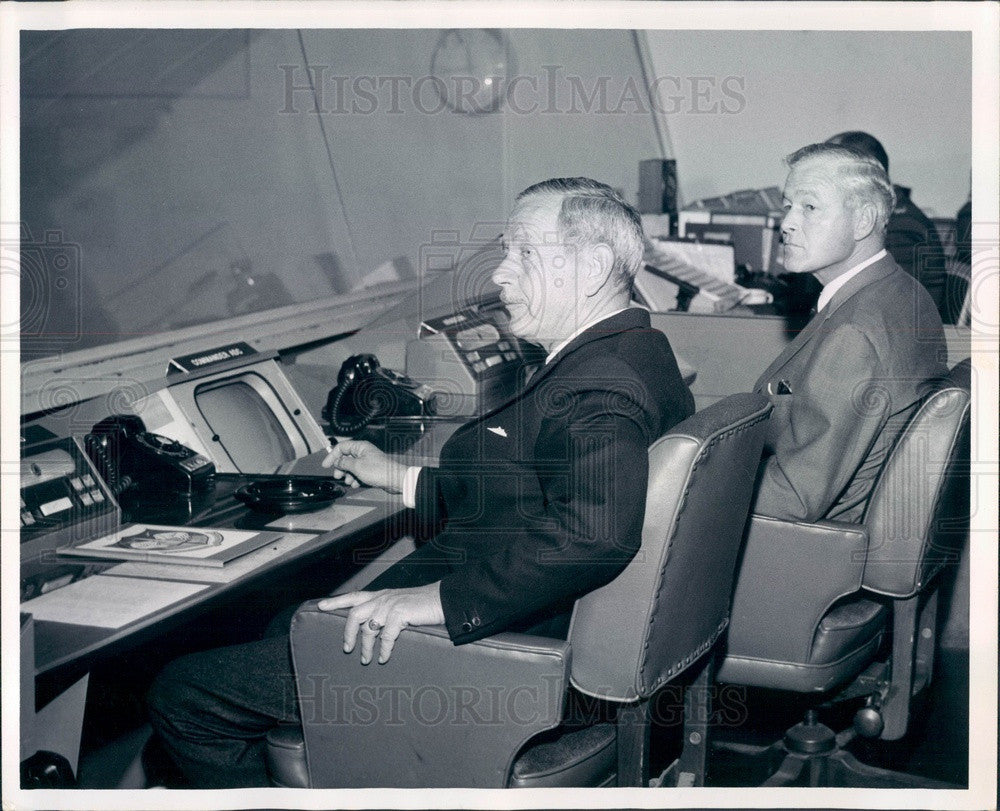 1967 US Ambassador G Lewis Jones & David Cuthell, State Dept Press Photo - Historic Images