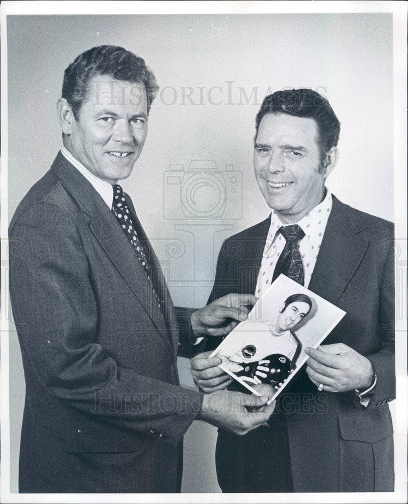 1973 Denver, CO Colorado Bowl Proprietor Bob Jones & JW Smith Press Photo - Historic Images