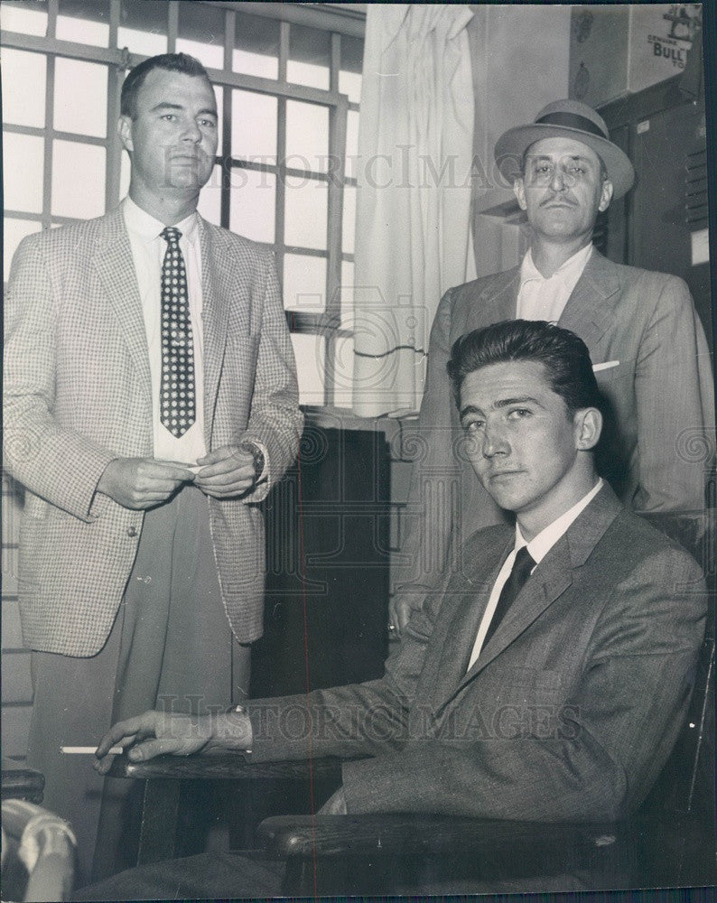 1958 Denver, Colorado Bank Robber Boyne Lester Johnson Press Photo - Historic Images