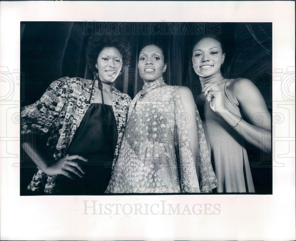 1976 Denver, CO Models Marian Jones, Avis Fleming, Kersena Joyce Press Photo - Historic Images