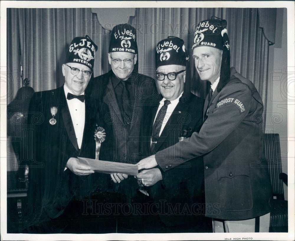 1967 Colorado El Jebel Shriners, Potentate Montie Blunn Press Photo - Historic Images