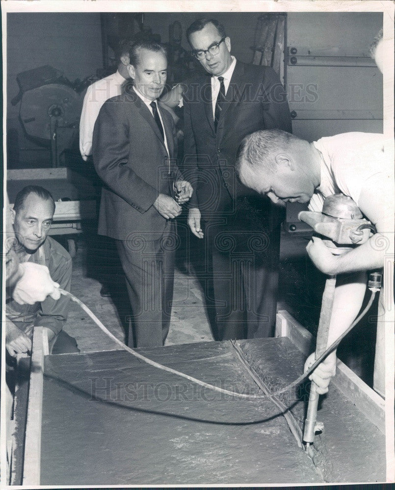 1965 Colorado Congressman Roy McVicker & GE Burnett Press Photo - Historic Images