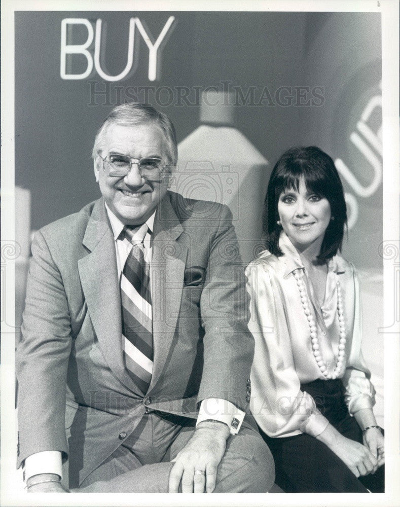 1984 TV Host Ed McMahon &amp; Actress Joyce DeWitt Press Photo - Historic Images