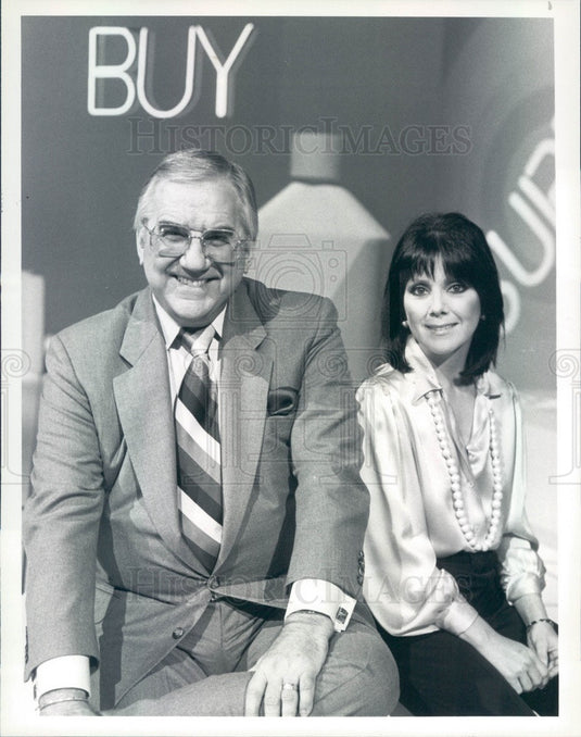 1984 TV Host Ed McMahon & Actress Joyce DeWitt Press Photo - Historic Images