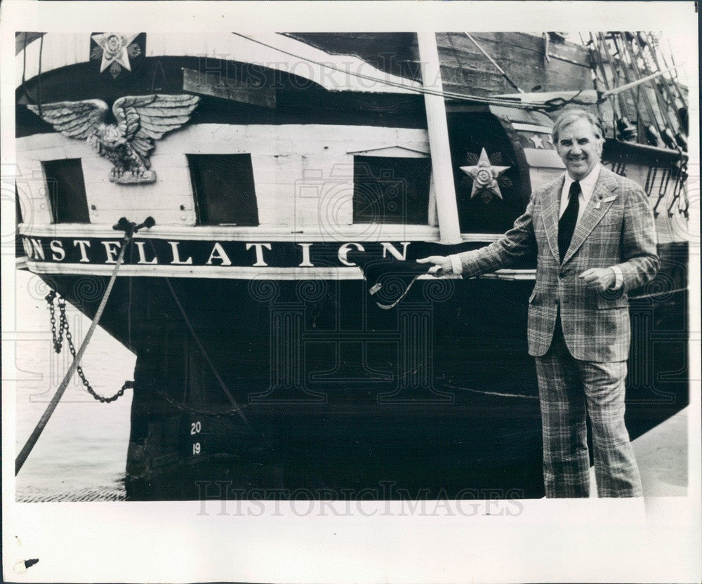 1976 TV Host Ed McMahon, Johnny Carson Sidekick on The Tonight Show Press Photo - Historic Images