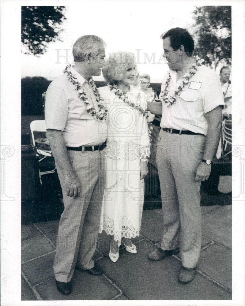 1986 American Hollywood Actor John Schuck &amp; Dr/Mrs Donald Austin Press Photo - Historic Images