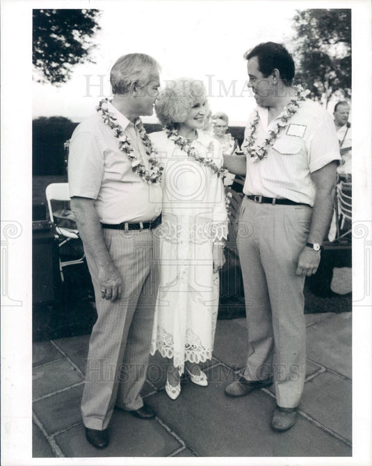 1986 American Hollywood Actor John Schuck & Dr/Mrs Donald Austin Press Photo - Historic Images