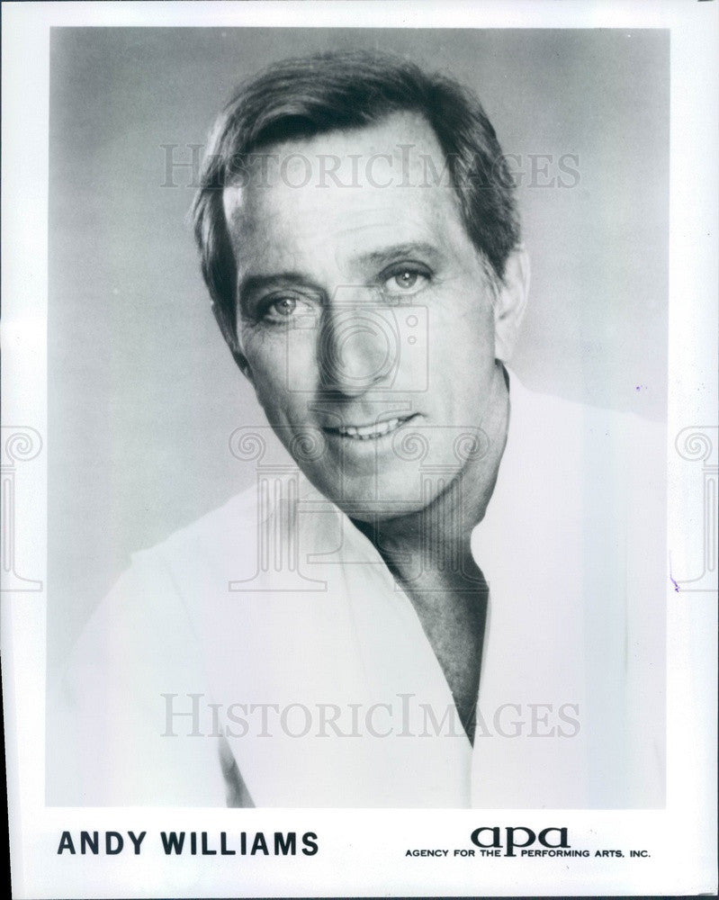 1988 American Singer Andy Williams Press Photo - Historic Images