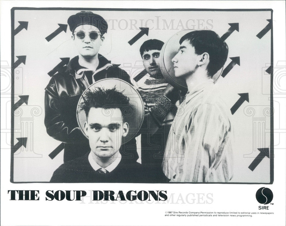 1988 Scottish Alternative Rock Band The Soup Dragons Press Photo - Historic Images