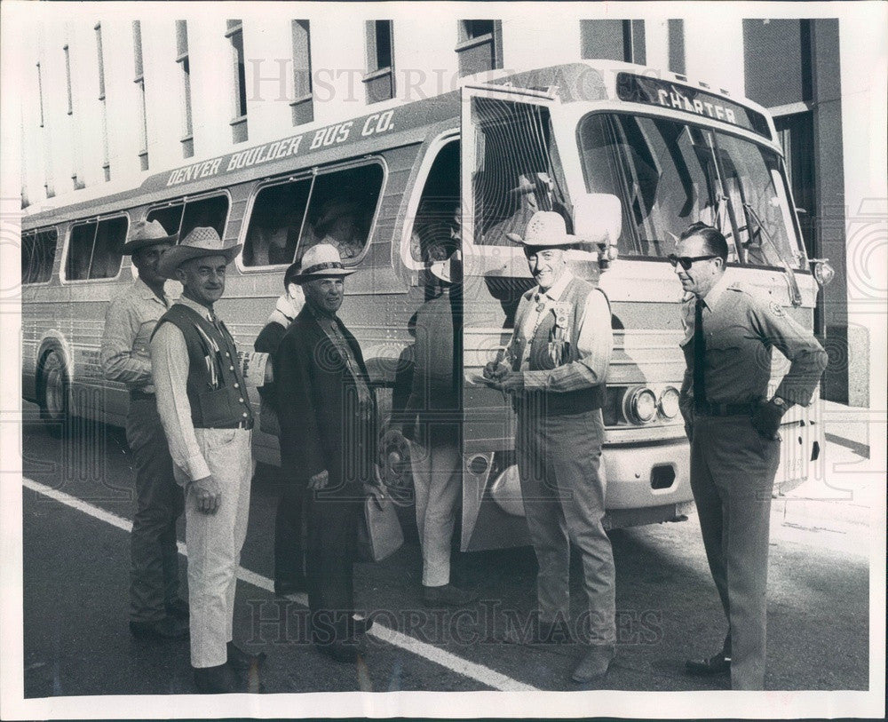 1968 Denver, CO Roundup Riders of the Rockies Pres Frank Ricketson Press Photo - Historic Images