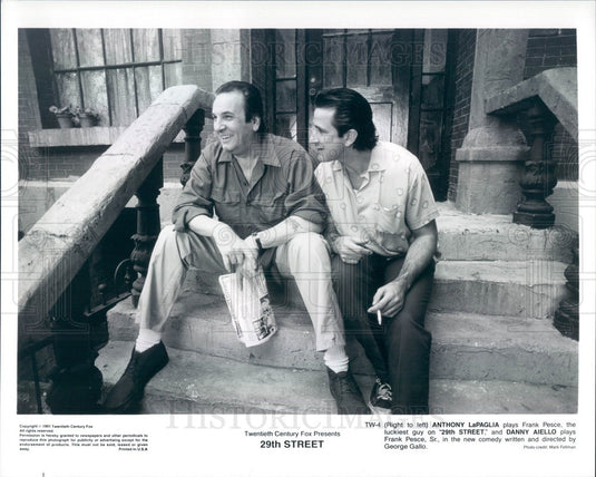 1991 Hollywood Actors Anthony LaPaglia/Danny Aiello in 29th Street Press Photo - Historic Images