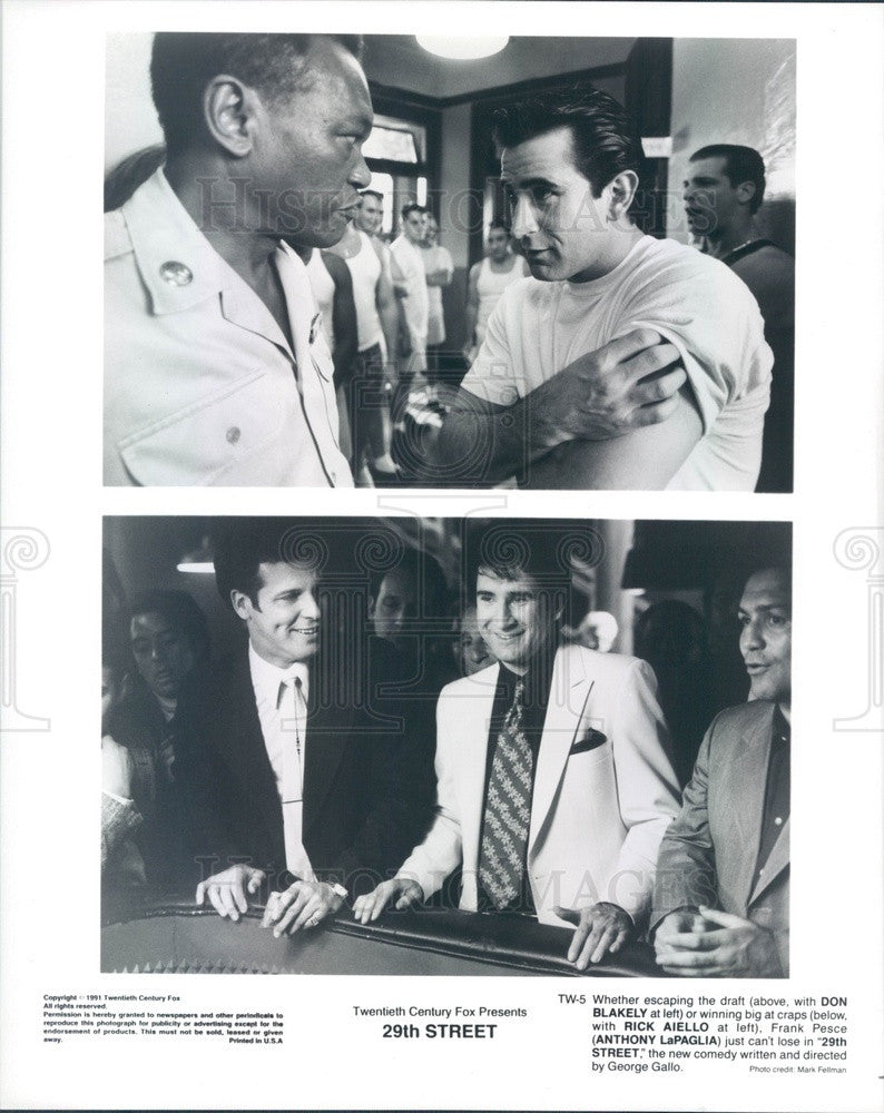 1991 Actors Don Blakely/Rich aiello/Anthony LaPaglia in 29th Street Press Photo - Historic Images