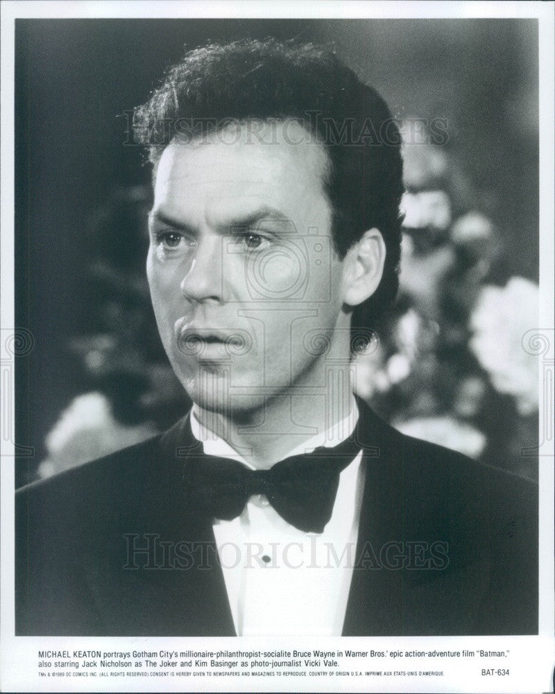 1992 American Hollywood Actor Michael Keaton in Batman Press Photo - Historic Images