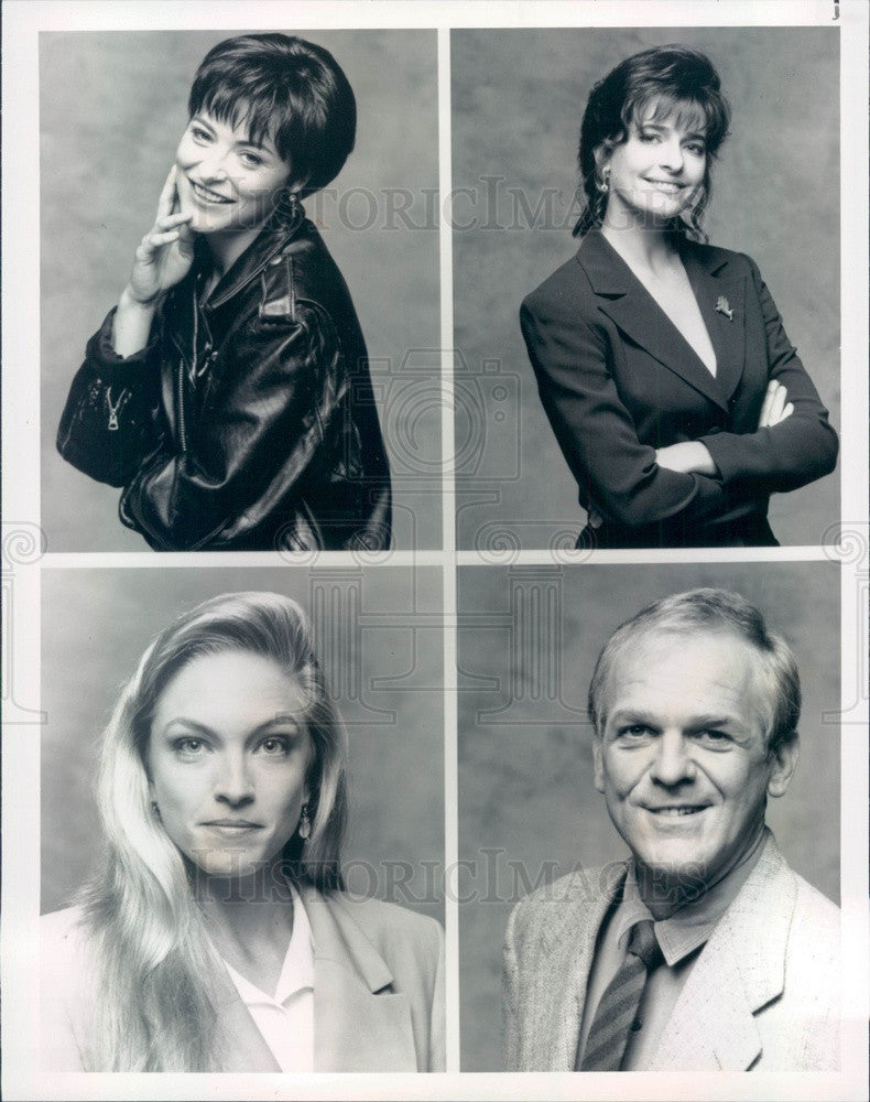 1991 Actors Sheila Kelley/Amanda Donohoe/Cecil Hoffman/John Spencer Press Photo - Historic Images